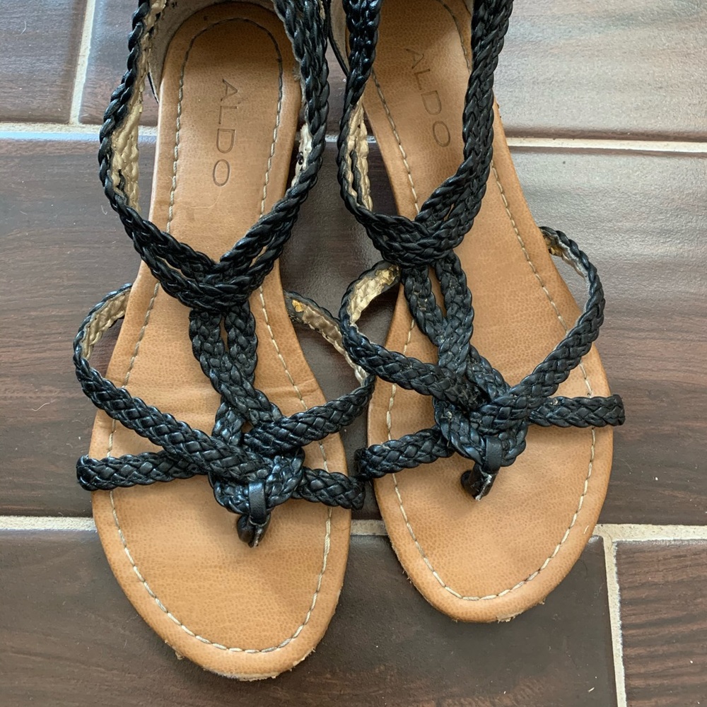 ALDO black sandals. Very confortable